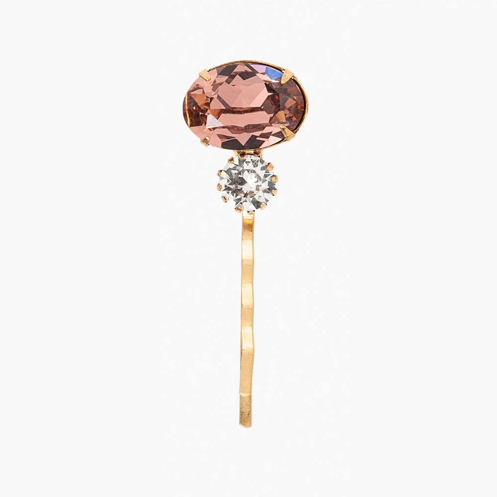 Jennifer Behr Gemma Antique Rose Swarovski Crystal Bobby Pin Hair Pin